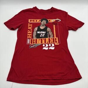 Miami Heat Butler 22 T Shirt Men M Red Graphic Print Logo 21512